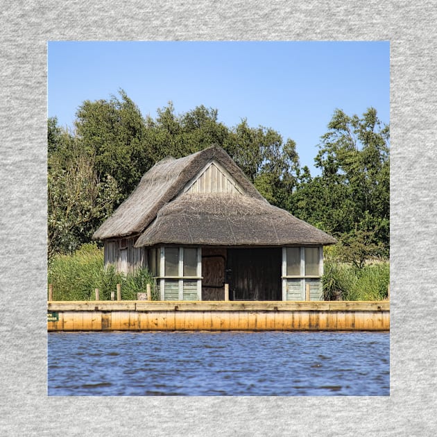 Horsey mere thatched cottage by avrilharris